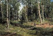 Ivan Shishkin Bach im Birkenwald oil